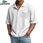 Lacoste – Polo homme texturé avec poche poitrine | 1 acheté = 1 offert