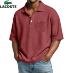 Lacoste – Polo homme texturé avec poche poitrine | 1 acheté = 1 offert