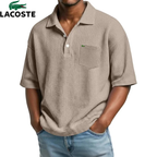 Lacoste – Polo homme texturé avec poche poitrine | 1 acheté = 1 offert