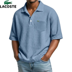 Lacoste – Polo homme texturé avec poche poitrine | 1 acheté = 1 offert
