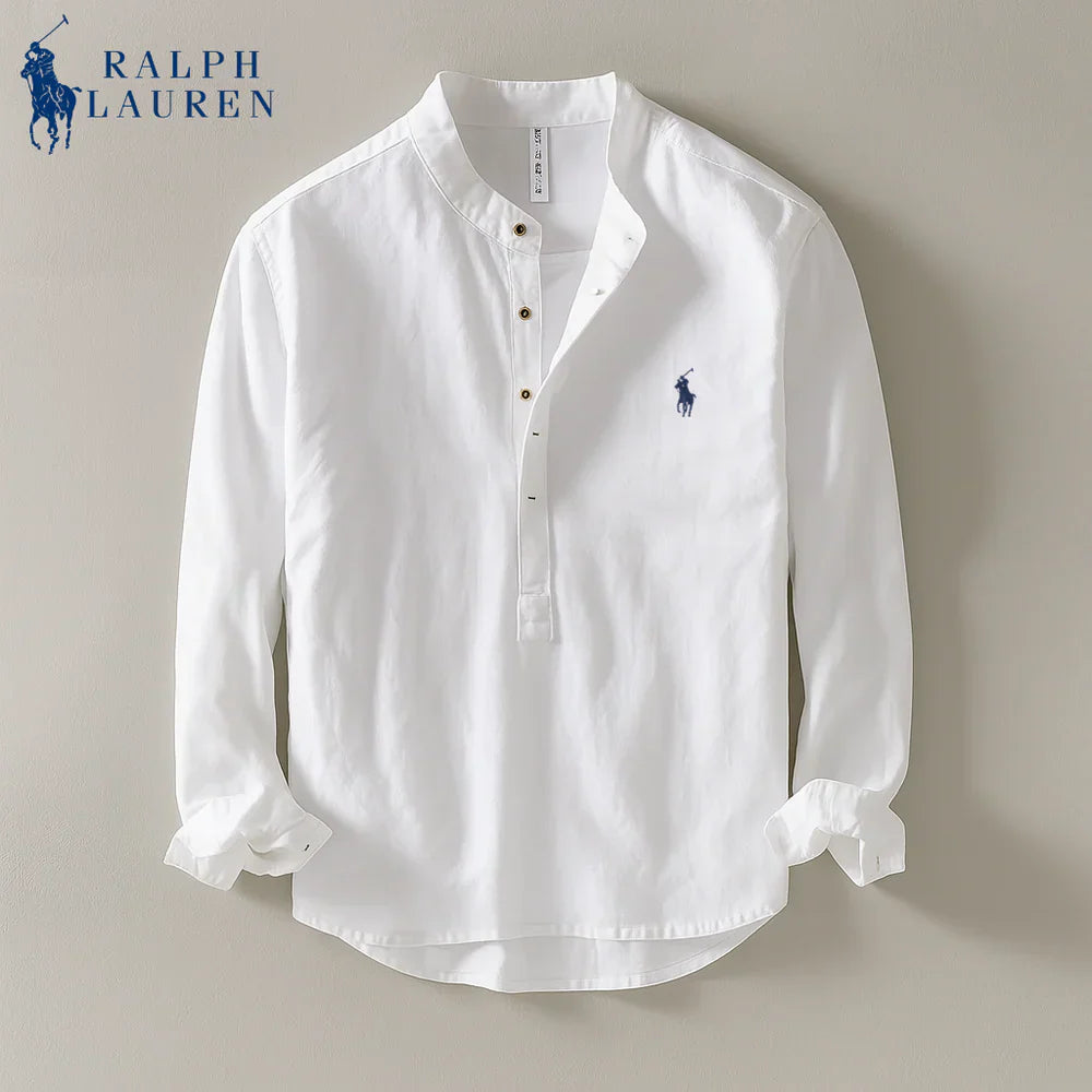 Ralph Chemise casual en lin rayée premium - 1 achetée,  1 offerte