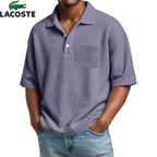 Lacoste – Polo homme texturé avec poche poitrine | 1 acheté = 1 offert