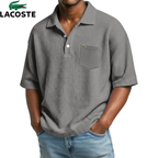Lacoste – Polo homme texturé avec poche poitrine | 1 acheté = 1 offert