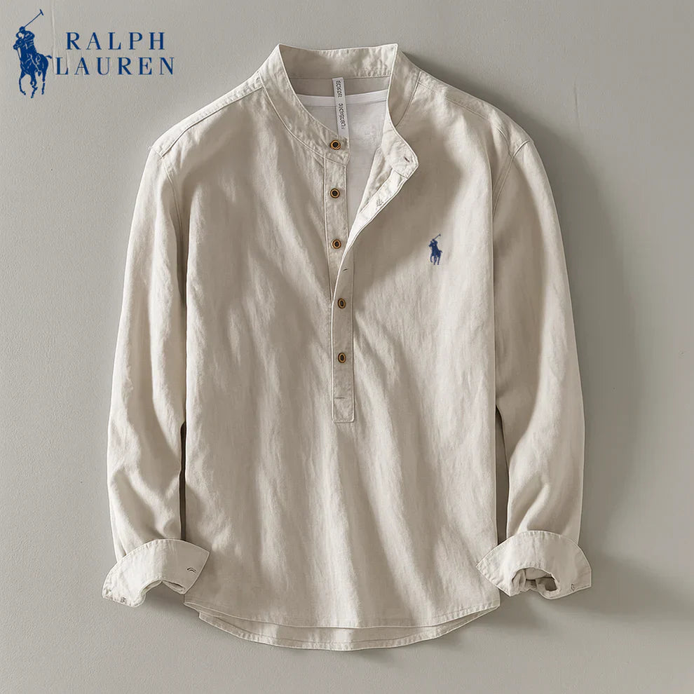 Ralph Chemise casual en lin rayée premium - 1 achetée,  1 offerte