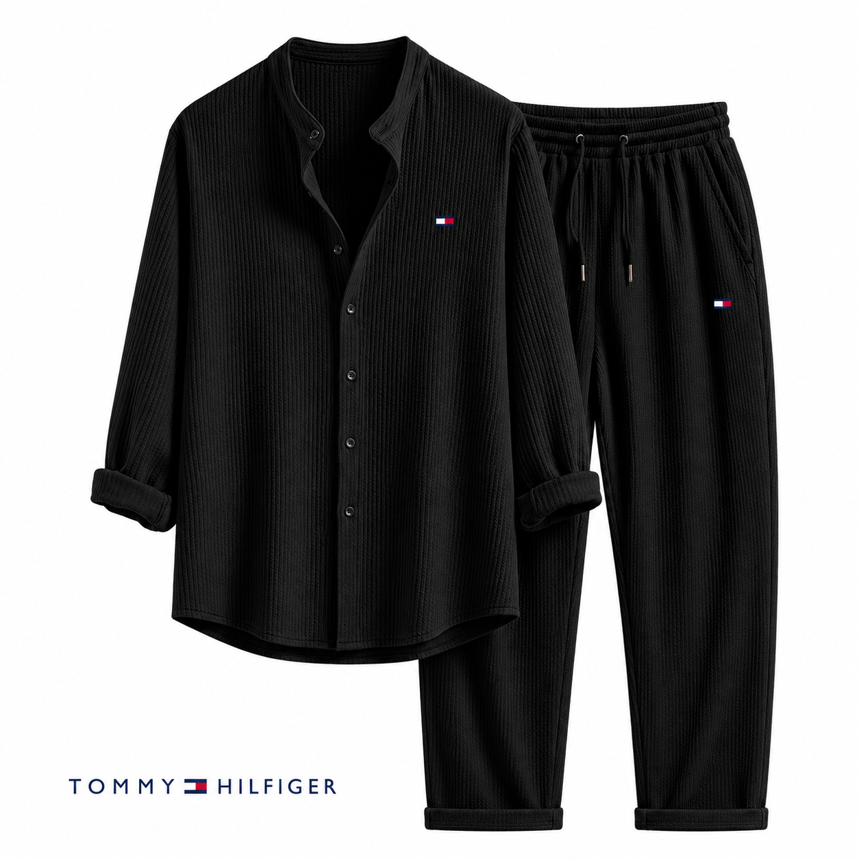 Tommy – Ensemble d’été pour homme avec chemise et pantalon | 1 acheté = 1 offert