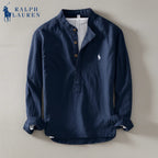 Ralph Chemise casual en lin rayée premium - 1 achetée,  1 offerte