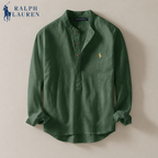 Ralph Chemise casual en lin rayée premium - 1 achetée,  1 offerte