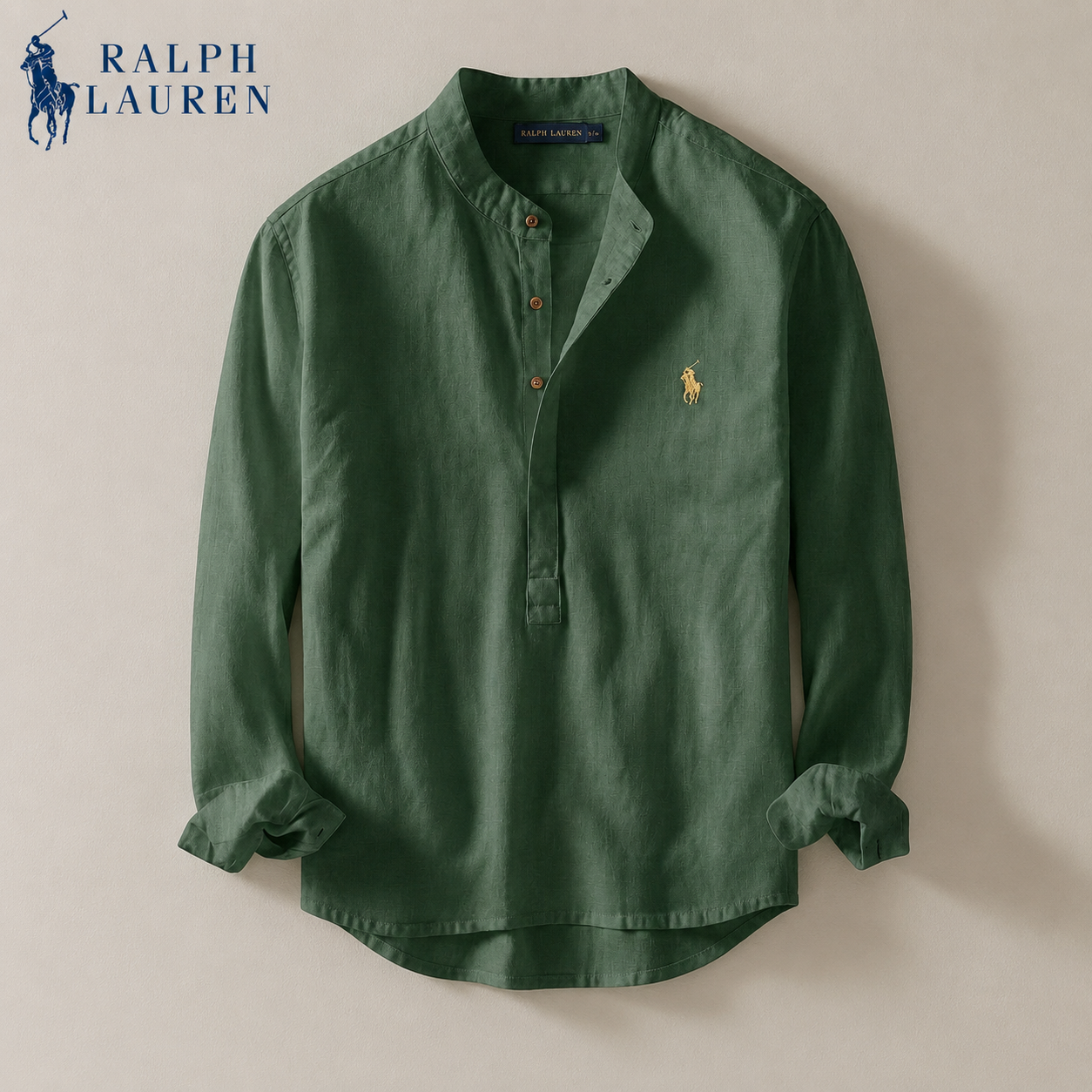 Ralph Chemise casual en lin rayée premium - 1 achetée,  1 offerte