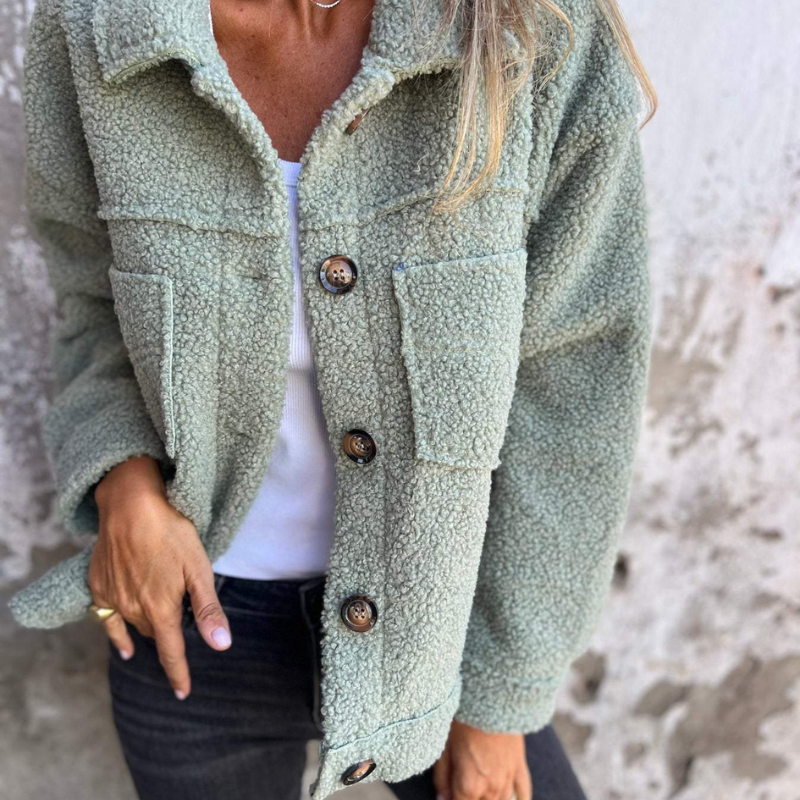 Olivia™ | Veste teddy tendance