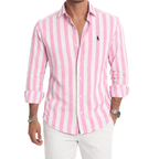 Ralph Chemise casual en lin rayée premium - 1 achetée,  1 offerte