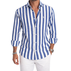 Ralph Chemise casual en lin rayée premium - 1 achetée,  1 offerte