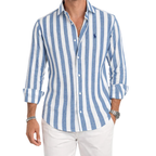 Ralph Chemise casual en lin rayée premium - 1 achetée,  1 offerte
