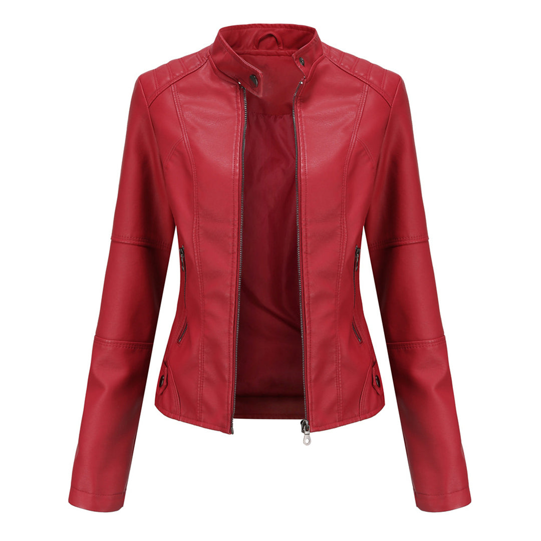 Milena™ | Veste en Cuir Élégante