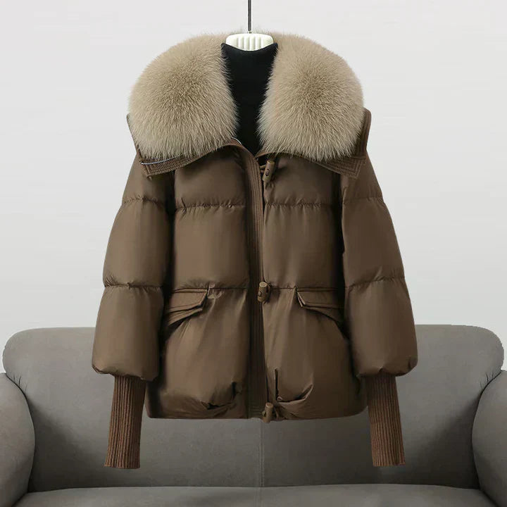 Aurélie™ | Manteau d’Hiver Luxe avec Col Chaud