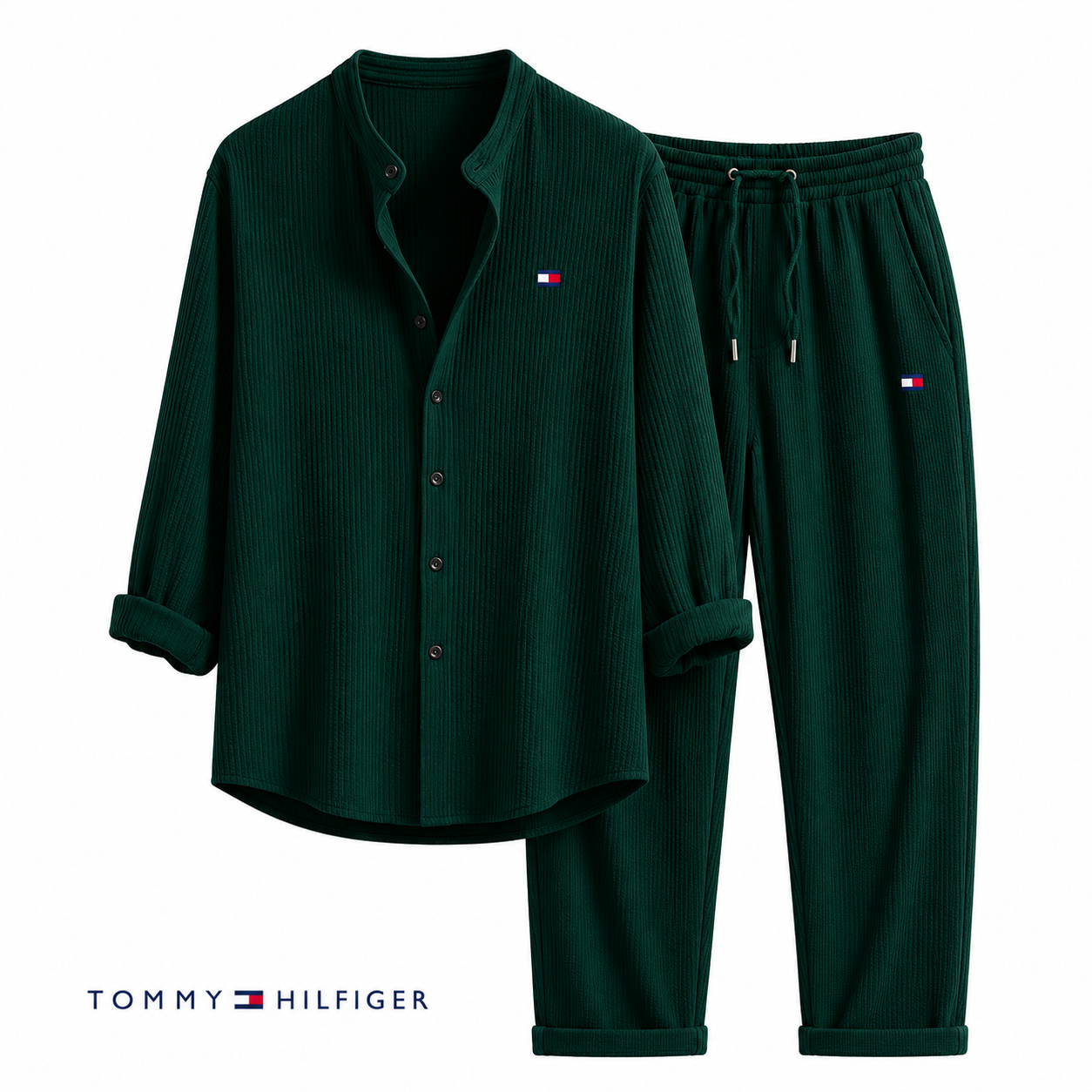 Tommy – Ensemble d’été pour homme avec chemise et pantalon | 1 acheté = 1 offert