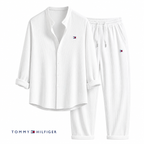 Tommy – Ensemble d’été pour homme avec chemise et pantalon | 1 acheté = 1 offert