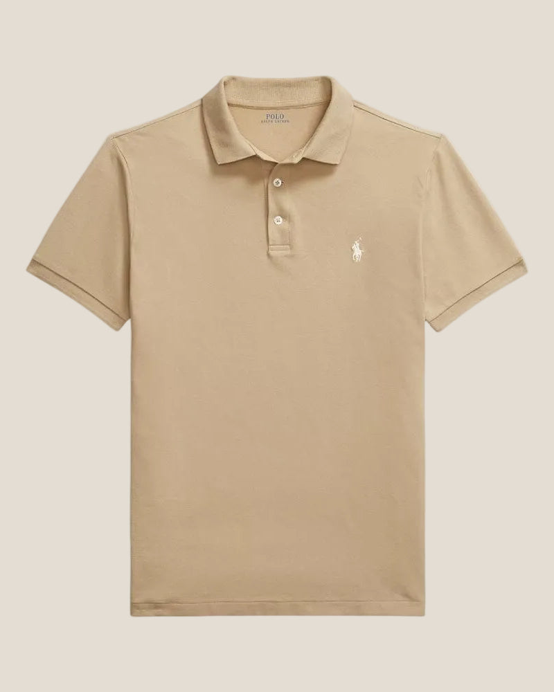 Polo en mesh extensible coupe slim personnalisée Ralph - 1 acheté,  1 offert